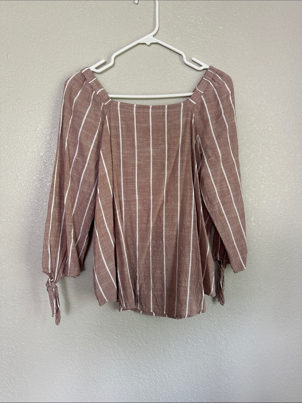 Liz Claiborne Boho Lightweight Striped Blouse Top
